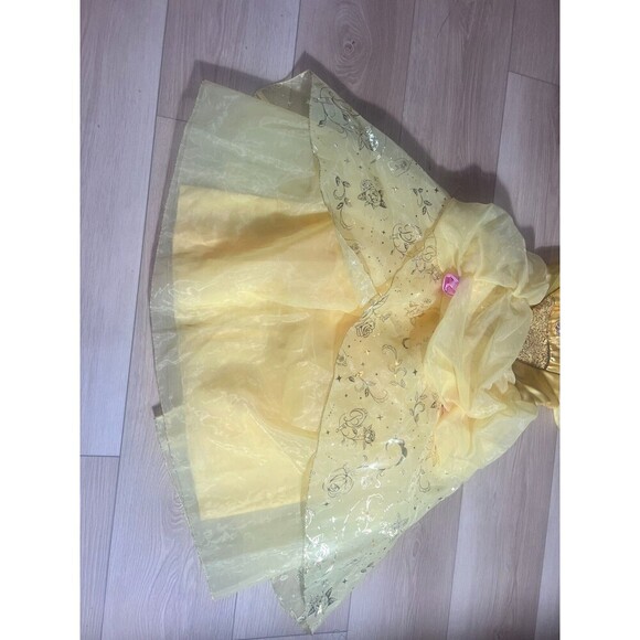Authentic Disney Store Belle Costume 9/10 Girl Beauty and the Beast - Picture 4 of 8